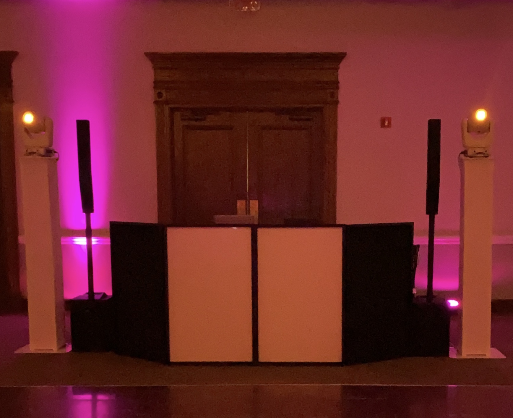 A room ready for celebration at DJ KYD & Co. production in Massachusetts — DJ KYD & Co. event entertainment